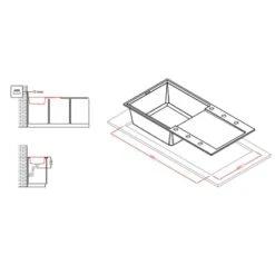 Reginox EASY 480 Elleci Single Bowl Granite Kitchen Sink - Titanium - EASY 480 TT -Blanco Shop easy 480 1 1