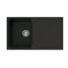 Reginox EGO 400 Elleci Granite 1 Bowl Kitchen Sink - Reversible Metaltek Black - EGO 400 B