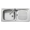 Leisure Euroline 1.0 Bowl Kitchen Sink Reversible - Stainless Steel EL860/NC