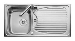 Leisure Euroline 1.0 Bowl Kitchen Sink Reversible - Stainless Steel EL9501