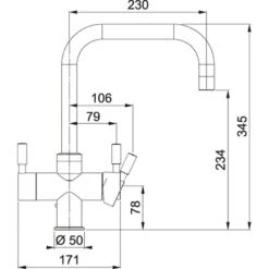 Franke Omni Contemporary 4-in-1 Manual Kitchen Tap - Stainless Steel - 119.0517.663 -Blanco Shop franke conremporary technical 4 1