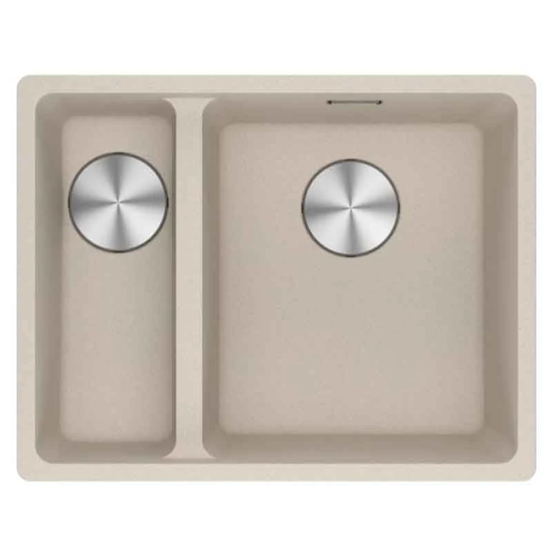 Franke Maris 1.5 Bowl Undermount Fragranite Kitchen Sink MRG 160-34-15 - Left Hand - Coffee - 125.0688.516 1 Franke Maris 1.5 Bowl Undermount Fragranite Kitchen Sink MRG 160-34-15 - Left Hand - Coffee - 125.0688.516