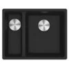 Franke Maris 1.5 Bowl Undermount Fragranite Kitchen Sink MRG 160-34-15 - Left Hand - Matt Black - 125.0688.518