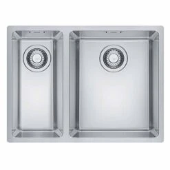 Franke Maris 1.5 Bowl Inset Kitchen Sink With Left Hand Small Bowl MRX 260 34-19 - Stainless Steel - 127.0553.963