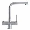 Franke Minerva Mondial 3-in-1 Manual Kitchen Tap - Stainless Steel - 119.0518.864
