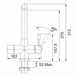 Franke Minerva Mondial 4-in-1 Electronic Kitchen Tap - Stainless Steel - 119.0532.227 -Blanco Shop franke minerva 1190532227 dimensions