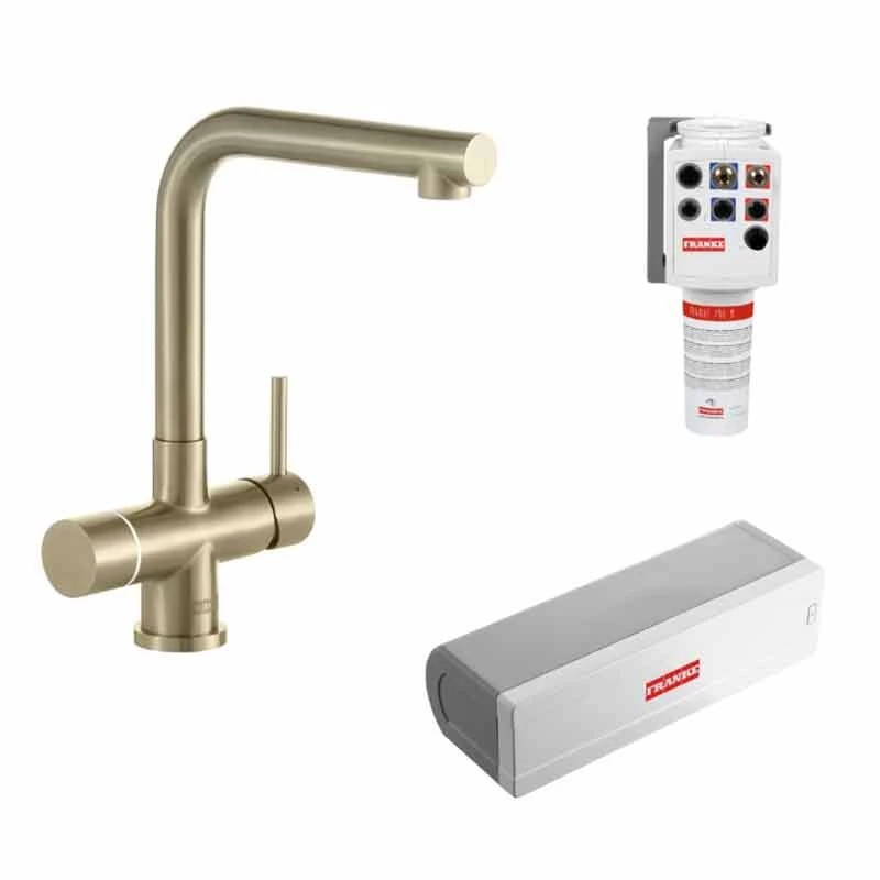 Franke Minerva Mondial 4-in-1 Electronic Kitchen Tap - Champagne Gold - 119.0625.371 2 Franke Minerva Mondial 4-in-1 Electronic Kitchen Tap - Champagne Gold - 119.0625.371 - Image 2