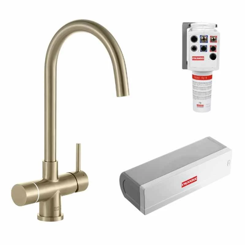 Franke Minerva Helix 4-in-1 Electronic Kitchen Tap - Champagne Gold - 119.0625.397 2 Franke Minerva Helix 4-in-1 Electronic Kitchen Tap - Champagne Gold - 119.0625.397 - Image 2