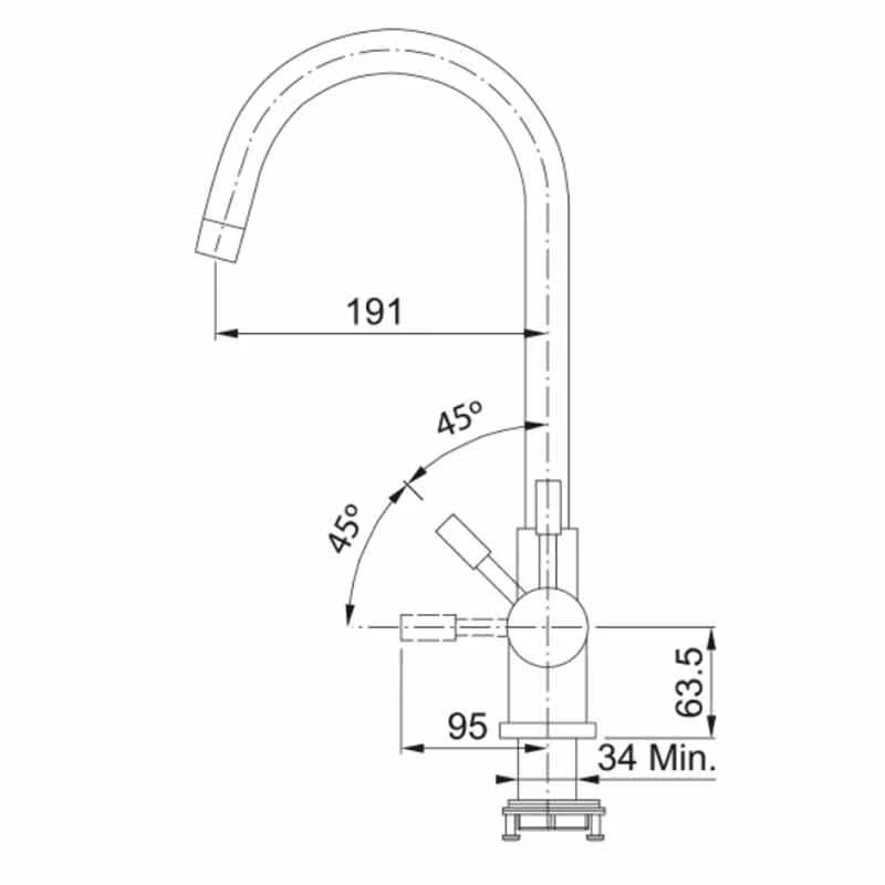 Franke Minerva Helix 4-in-1 Electronic Kitchen Tap - Champagne Gold - 119.0625.397 5 Franke Minerva Helix 4-in-1 Electronic Kitchen Tap - Champagne Gold - 119.0625.397 - Image 5