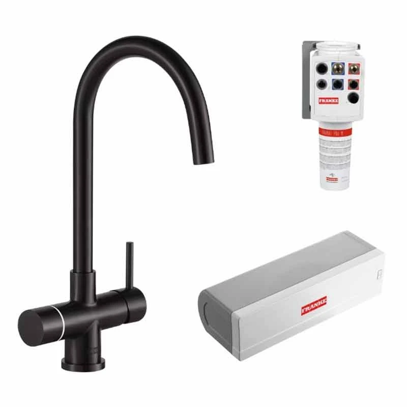 Franke Minerva Helix 4-in-1 Electronic Kitchen Tap - Industrial Black - 119.0625.400 2 Franke Minerva Helix 4-in-1 Electronic Kitchen Tap - Industrial Black - 119.0625.400 - Image 2