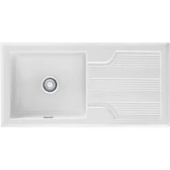 Franke Galassia 1 Bowl Ceramic Inset Kitchen Sink With Reversible Drainer GAK 611-101 - White - 124.0305.163 5 Franke Galassia 1 Bowl Ceramic Inset Kitchen Sink With Reversible Drainer GAK 611-101 - White - 124.0305.163 -Blanco Shop g a galassia 1.0 124.0196.745