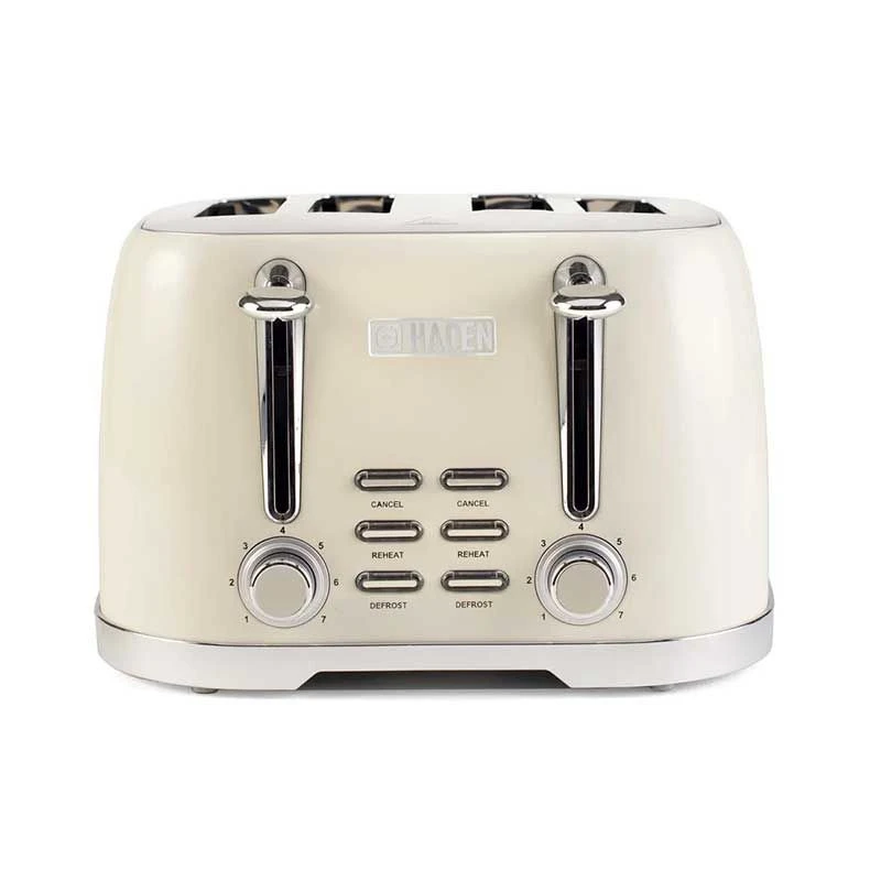 Haden Brighton Cornish 4 Slice Toaster - Cream - 203908 2 Haden Brighton Cornish 4 Slice Toaster - Cream - 203908 - Image 2
