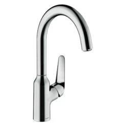 Hansgrohe Focus M42 Single Lever Kitchen Mixer Tap 220 Single Spray Mode - Chrome - 71802000