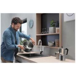 Hansgrohe Focus M42 Single Lever Kitchen Mixer Tap 220 Single Spray Mode - Chrome - 71802000 7 Hansgrohe Focus M42 Single Lever Kitchen Mixer Tap 220 Single Spray Mode - Chrome - 71802000 -Blanco Shop h a hangsrohe 71802000 lifestyle