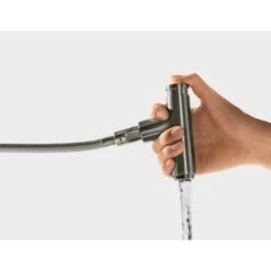 Hansgrohe Metris Select M71 Single Lever Kitchen Mixer Tap 240 With Pull-Out Spout Single Spray Mode - Chrome - 14857000 -Blanco Shop h a hansgrohe 14857000 lifestyle