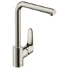 Hansgrohe Focus M41 Single Lever Kitchen Mixer Tap 280 Single Spray Mode - Stainless Steel - 31817800