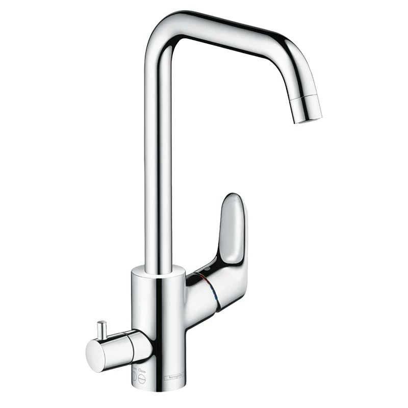 Hansgrohe Focus M41 Single Lever Kitchen Mixer Tap 260 With Shut-Off Valve - Chrome - 31823000 1 Hansgrohe Focus M41 Single Lever Kitchen Mixer Tap 260 With Shut-Off Valve - Chrome - 31823000