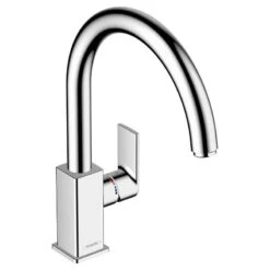 Hansgrohe Vernis Shape M35 Single Lever Kitchen Mixer Tap 210 With Swivel Spout - Chrome - 71871000