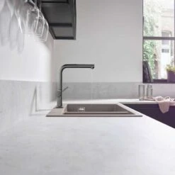 Hansgrohe Talis M54 Single Lever Kitchen Mixer Tap 270 With Pull-Out Spout Single Spray Mode - Brushed Black Chrome - 72808340 -Blanco Shop h a hansgrohe 72808340 lifestyle