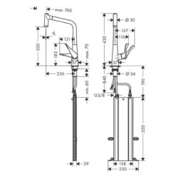 Blanco Shop -Blanco Shop h a hansgrohe 73801800 dimensions