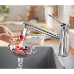 Hansgrohe Zesis M33 EcoSmart Single Lever Kitchen Mixer Tap 150 1Jet - Chrome - 74811000 -Blanco Shop h a hansgrohe 74811000 lifestyle3