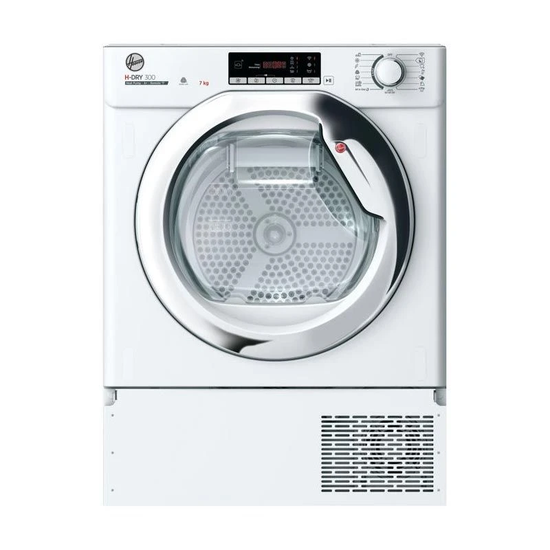 Hoover H500 BATD H7A1TCE-80 B/I 7kg Dryer - White W/Chrome Door 1 Hoover H500 BATD H7A1TCE-80 B/I 7kg Dryer - White W/Chrome Door
