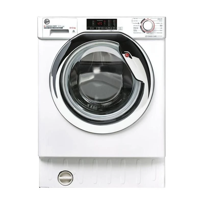 Hoover H500 HBDS 485D1ACE-80 B/I 1400rpm 8/5kg Washer Dryer - White W/Chrome Door 2 Hoover H500 HBDS 485D1ACE-80 B/I 1400rpm 8/5kg Washer Dryer - White W/Chrome Door - Image 2