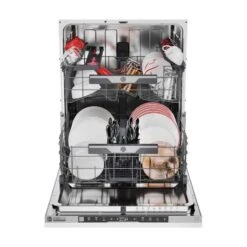 Hoover H500 HI4C6F0S-80 F/I 14 Place Dishwasher - White -Blanco Shop h o hoover hi4c6f0s 80 inside