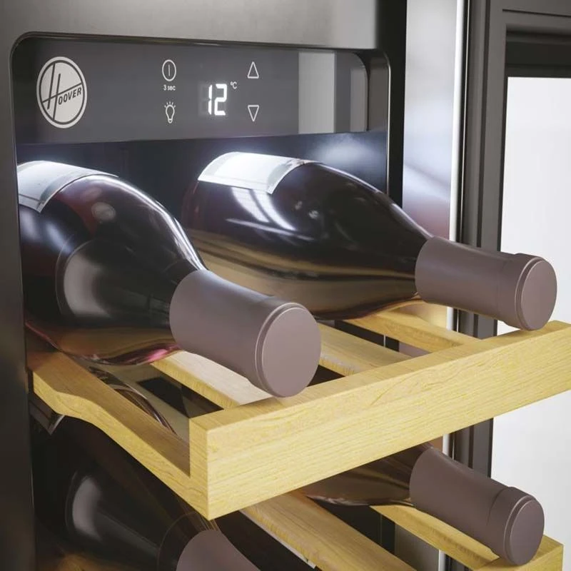 Hoover H500 HWCB 30 UK/N 30cm Wine Cooler - Black Glass & Stainless Steel 3 Hoover H500 HWCB 30 UK/N 30cm Wine Cooler - Black Glass & Stainless Steel - Image 3
