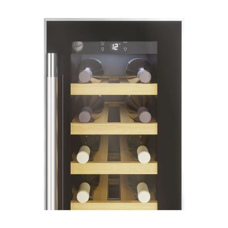 Hoover H500 HWCB 30 UK/N 30cm Wine Cooler - Black Glass & Stainless Steel 4 Hoover H500 HWCB 30 UK/N 30cm Wine Cooler - Black Glass & Stainless Steel - Image 4