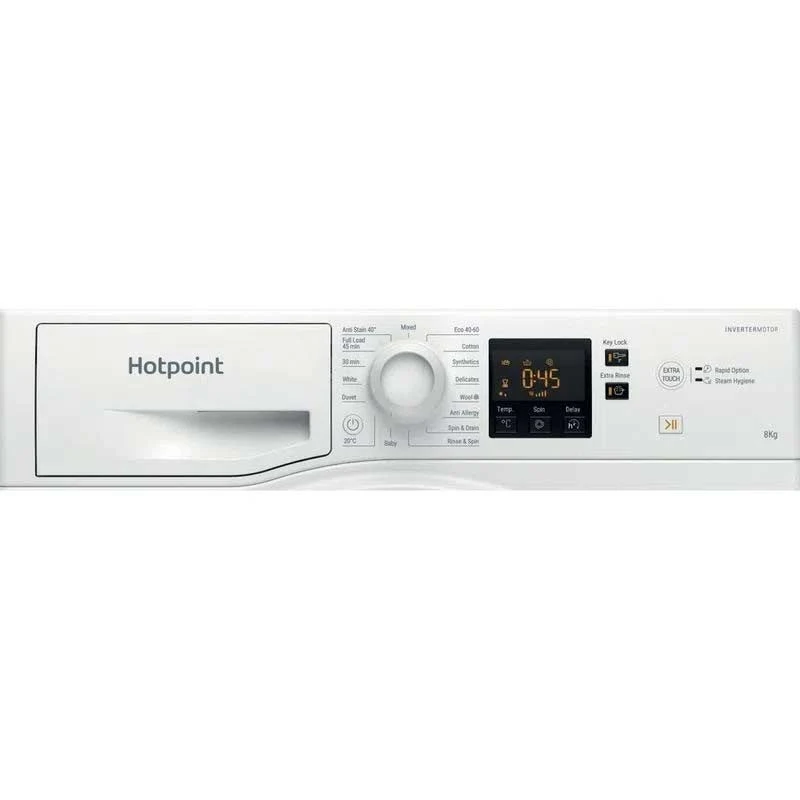Hotpoint NSWF 845C W UK N 8kg Washing Machine - White 9 Hotpoint NSWF 845C W UK N 8kg Washing Machine - White - Image 9