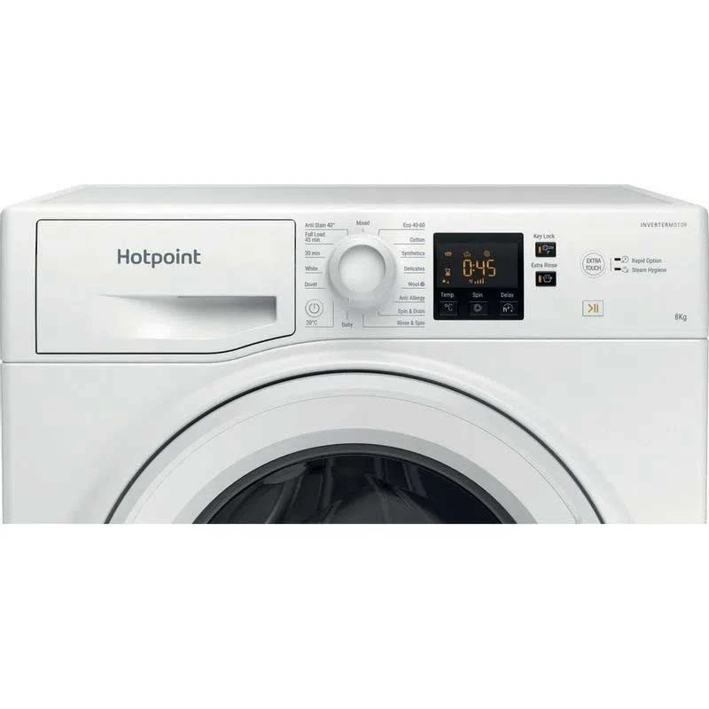 Hotpoint NSWF 845C W UK N 8kg Washing Machine - White 10 Hotpoint NSWF 845C W UK N 8kg Washing Machine - White - Image 10