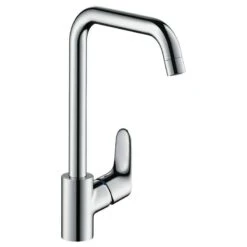 Hansgrohe Focus M41 EcoSmart Single Lever Kitchen Mixer Tap 260 Single Spray Mode - Stainless Steel - 31821800