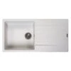 Reginox Harlem 10 1 Bowl Sink And Drainer - Pure White - HARLEM 10 PW