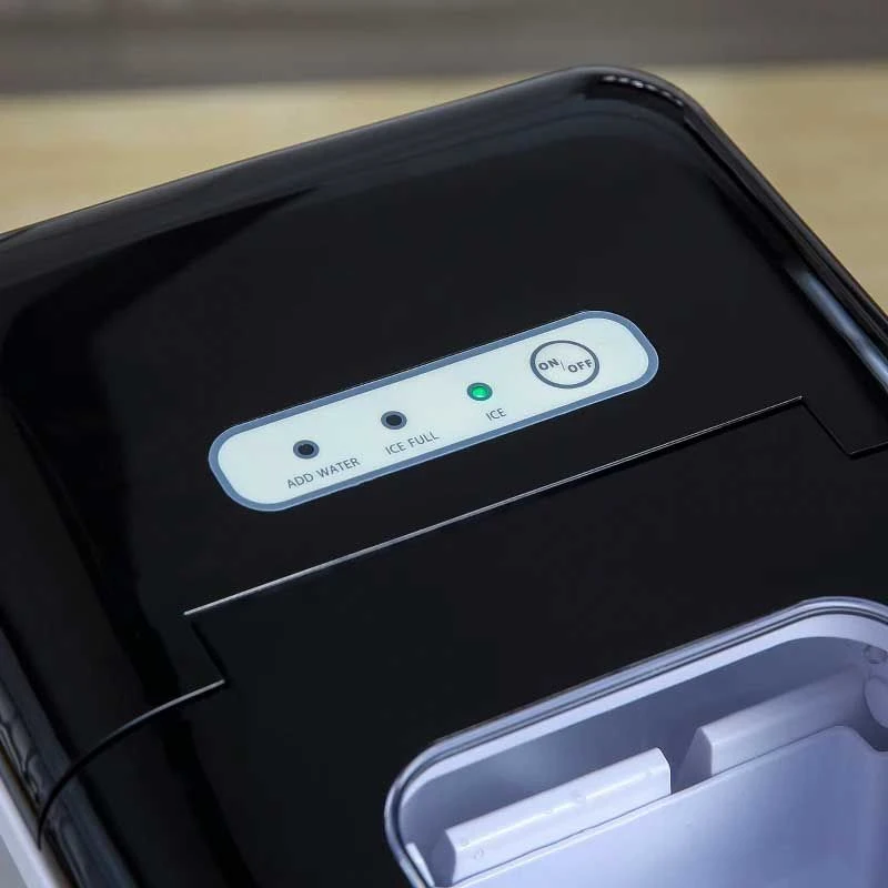 HOMCOM 12kg Portable Countertop Ice Maker Machine - Stainless Steel & Black - 800-075V70 7 HOMCOM 12kg Portable Countertop Ice Maker Machine - Stainless Steel & Black - 800-075V70 - Image 7