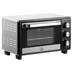 HOMCOM 1400W 16 Litre Mini Countertop Oven & Grill - Silver - 800-083V70 12 HOMCOM 1400W 16 Litre Mini Countertop Oven & Grill - Silver - 800-083V70 -Blanco Shop homcom 800083v70