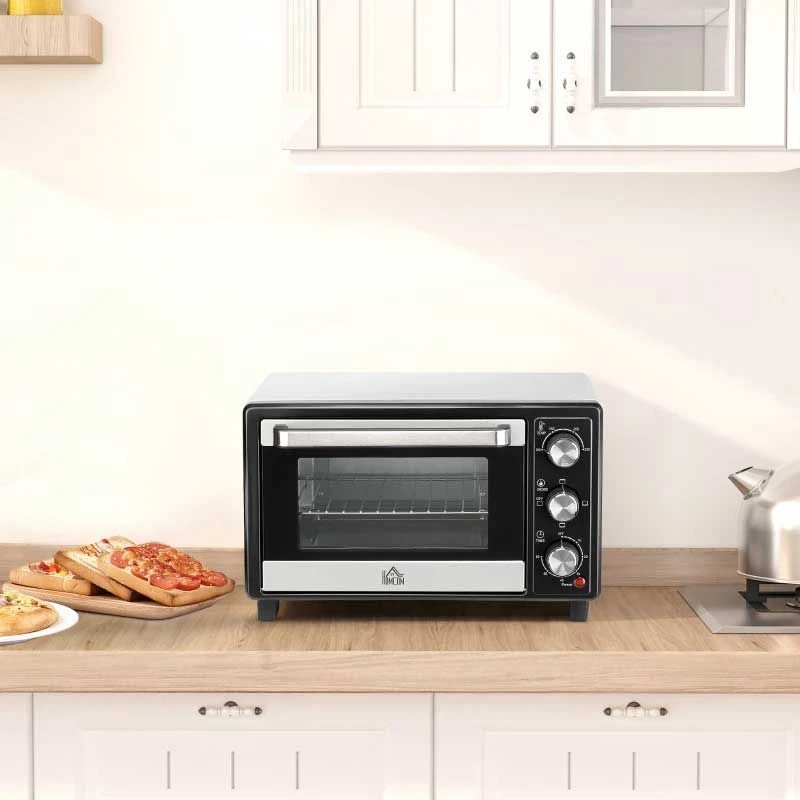 HOMCOM 1400W 16 Litre Mini Countertop Oven & Grill - Silver - 800-083V70 5 HOMCOM 1400W 16 Litre Mini Countertop Oven & Grill - Silver - 800-083V70 - Image 5