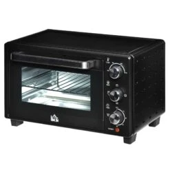 HOMCOM 1400W 21 Litre Mini Countertop Oven & Grill - Black - 800-085V70 -Blanco Shop homcom 800085v70