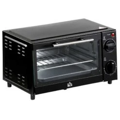 HOMCOM 750W 9 Litre Mini Countertop Oven & Grill - Black - 800-088 13 HOMCOM 750W 9 Litre Mini Countertop Oven & Grill - Black - 800-088 -Blanco Shop homcom 800088