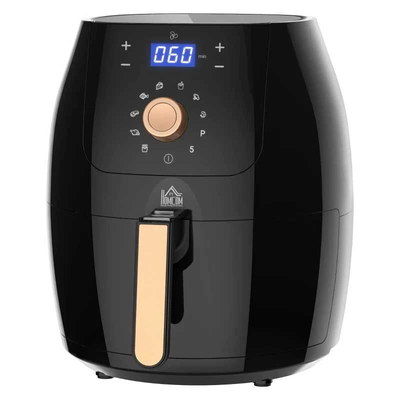 HOMCOM 1700W 5.5 Litre Air Fryer With Digital Display - Black - 800-094V70 3 HOMCOM 1700W 5.5 Litre Air Fryer With Digital Display - Black - 800-094V70 - Image 3