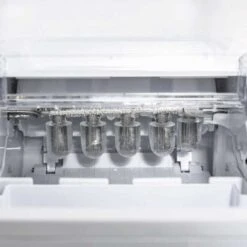 HOMCOM 12kg Portable Countertop Ice Maker Machine - White - 800-101 -Blanco Shop homcom 800101 inner view