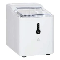 HOMCOM 12kg Portable Countertop Ice Maker Machine - White - 800-101 -Blanco Shop homcom 800101 main image