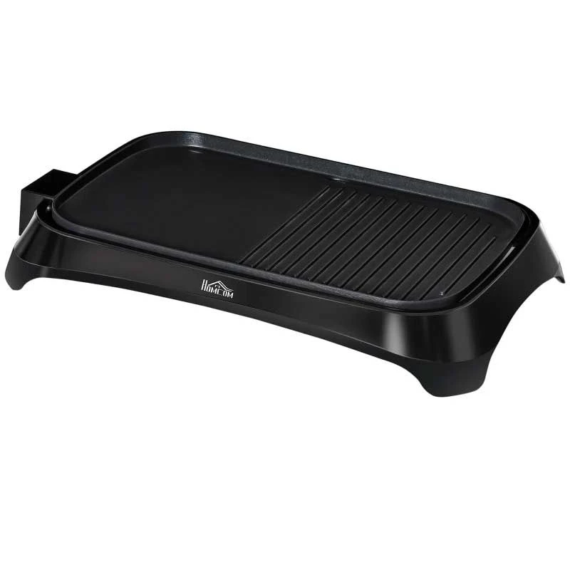 HOMCOM 1600W Non-Stick Teppanyaki Table Top Grill - Black - 800-109V70 3 HOMCOM 1600W Non-Stick Teppanyaki Table Top Grill - Black - 800-109V70 - Image 3