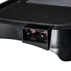 HOMCOM 1600W Non-Stick Teppanyaki Table Top Grill - Black - 800-109V70 17 HOMCOM 1600W Non-Stick Teppanyaki Table Top Grill - Black - 800-109V70 -Blanco Shop homcom 800109v70 close up view