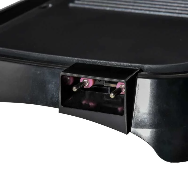 HOMCOM 1600W Non-Stick Teppanyaki Table Top Grill - Black - 800-109V70 8 HOMCOM 1600W Non-Stick Teppanyaki Table Top Grill - Black - 800-109V70 - Image 8