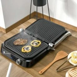 HOMCOM 2100W Health Grill & Pannini Maker - Black - 800-110V70 15 HOMCOM 2100W Health Grill & Pannini Maker - Black - 800-110V70 -Blanco Shop homcom 800110v70 lifestyle
