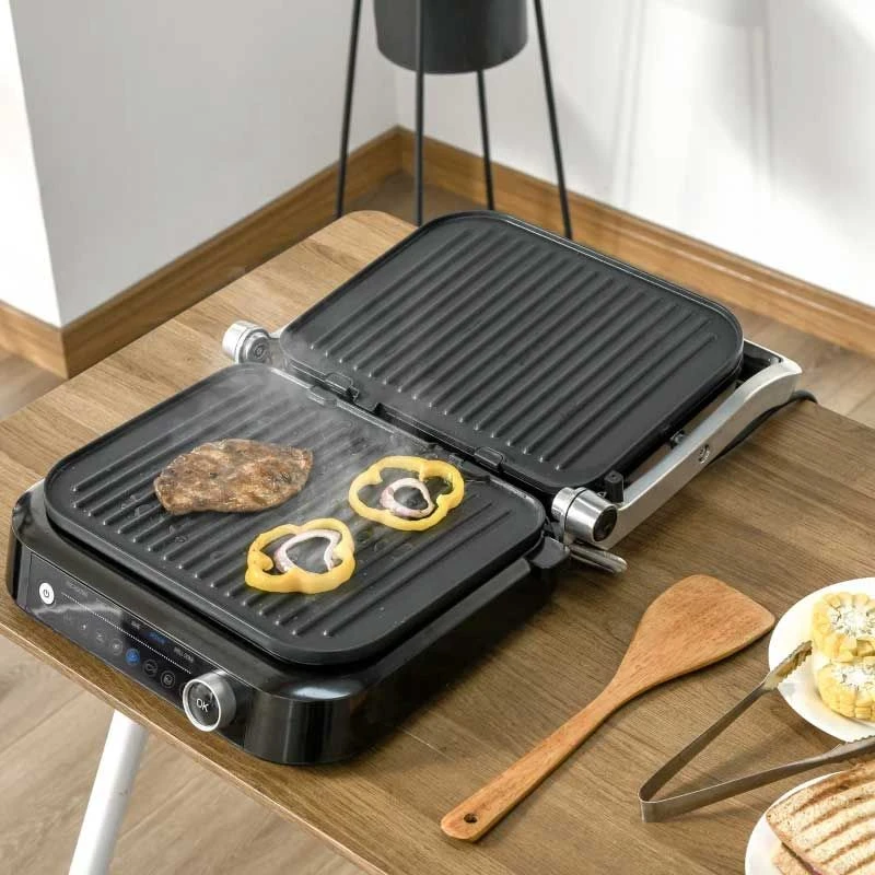 HOMCOM 2100W Health Grill & Pannini Maker - Black - 800-110V70 6 HOMCOM 2100W Health Grill & Pannini Maker - Black - 800-110V70 - Image 6