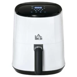 HOMCOM 1300W 2.5 Litre Air Fryer With Digital Display - White - 800-114V70 -Blanco Shop homcom 800114v70 main view