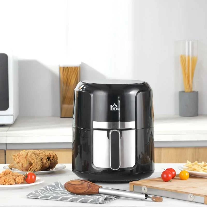 HOMCOM 1300W 4 Litre Air Fryer With Rapid Air Circulation - Black - 800-119V70 5 HOMCOM 1300W 4 Litre Air Fryer With Rapid Air Circulation - Black - 800-119V70 - Image 5