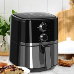 HOMCOM 1500W 4.5 Litre Air Fryer With Rapid Air Circulation - Black - 800-122V70 13 HOMCOM 1500W 4.5 Litre Air Fryer With Rapid Air Circulation - Black - 800-122V70 -Blanco Shop homcom 800122v70